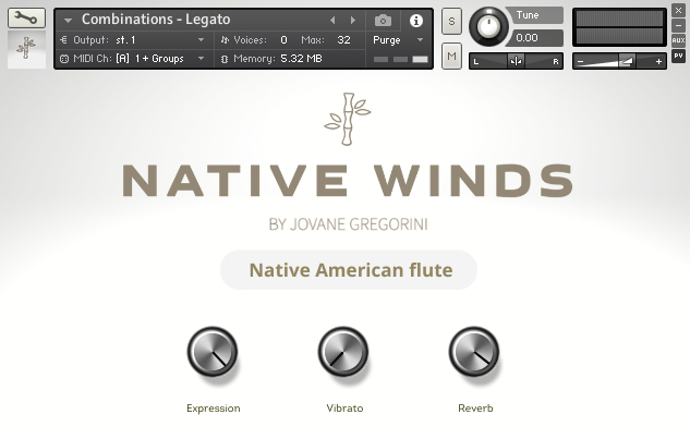 Native Winds Native American Flute by GSamples - Music Software Deals