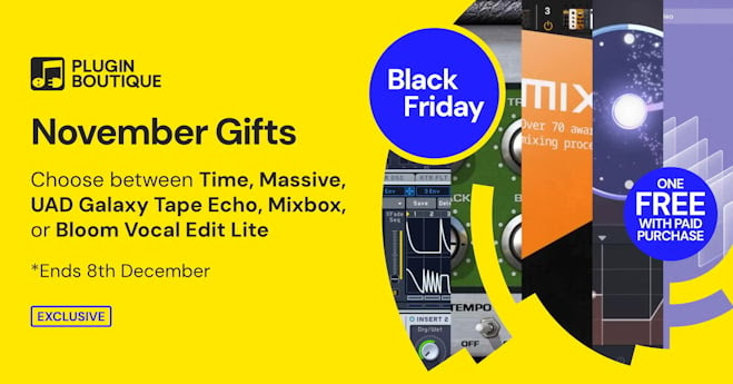 Plugin Boutique November 2025 free with purchase gift Black Friday