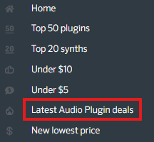 Latest Audio Plugin Deals