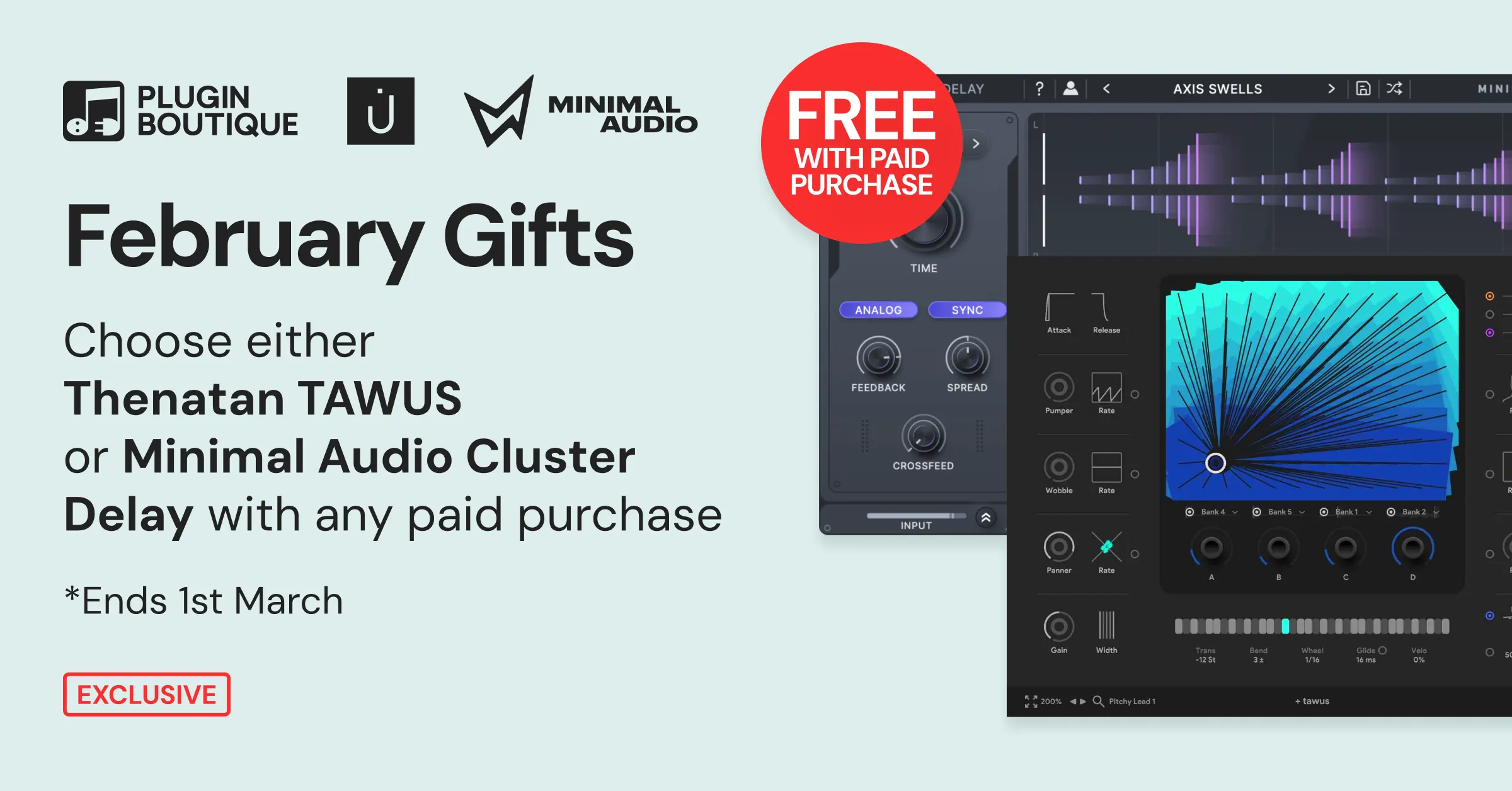 Plugin Boutique February 2026 free with purchase gift