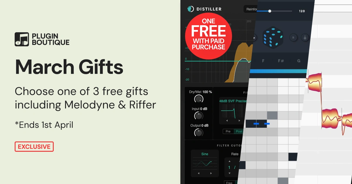 Plugin Boutique March 2026 free with purchase gift