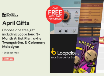 Plugin Boutique April 2026 free with purchase gift mobile