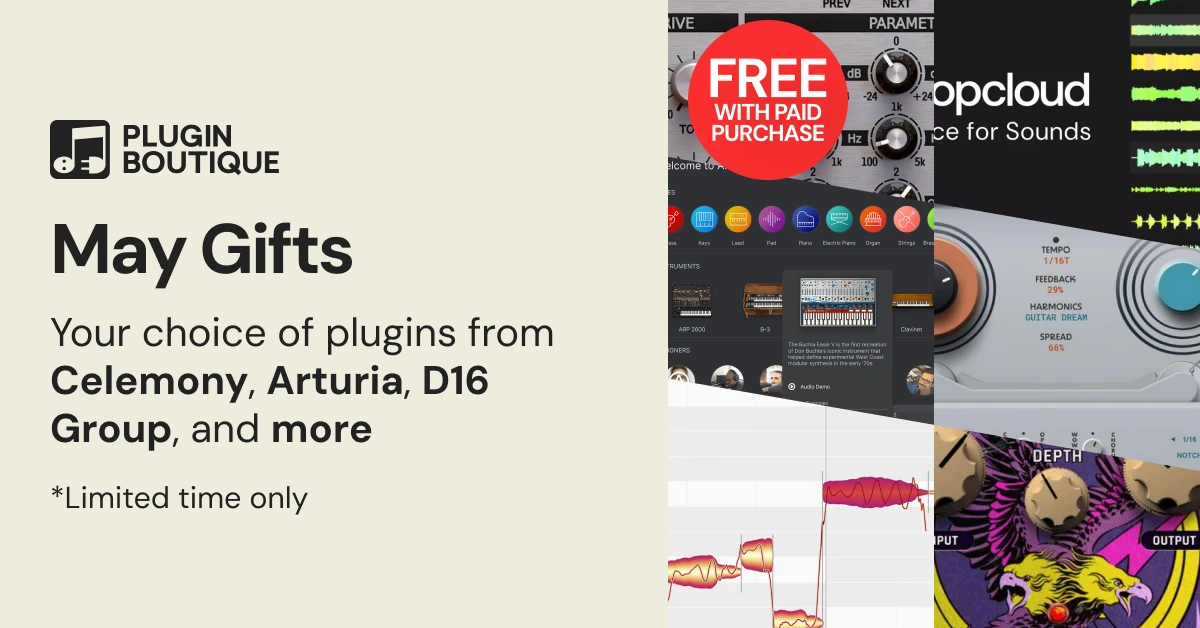 Plugin Boutique May 2026 free with purchase gift