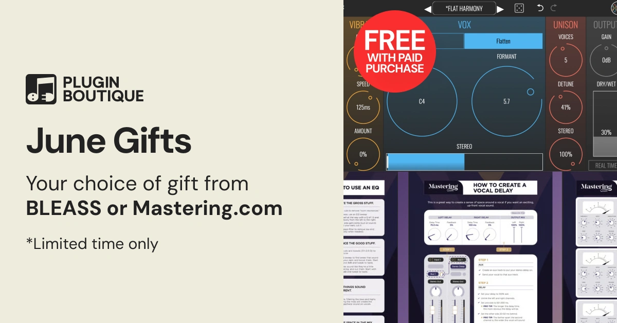 Plugin Boutique May 2026 free with purchase gift
